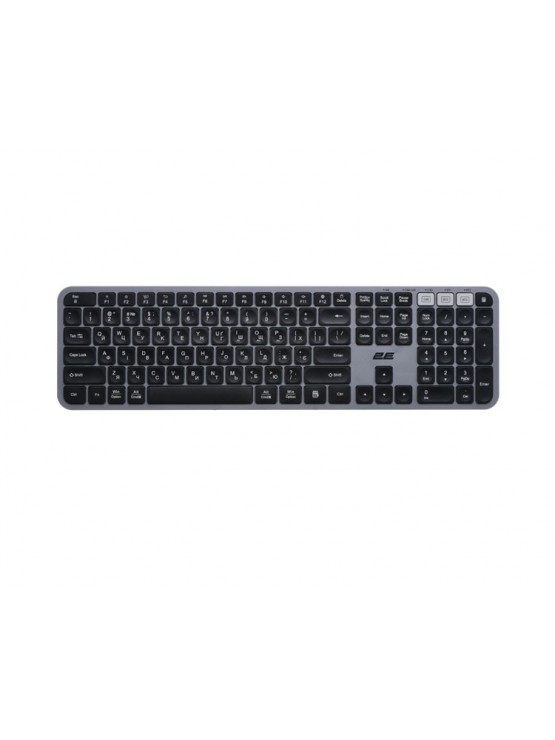 კლავიატურა-მაუსი: 2E MK440 Wireless Bluetooth Keyboard & Mouse EN/UK Grey/Black - 2E-MK440WBGR_UA