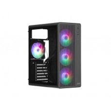 ქეისი: 2E Credo Plus V510B 4x120mm RGB Fans Mid Tower Black - 2E-V510B