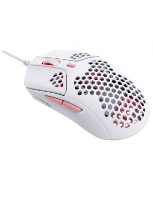 მაუსი: HyperX Pulsefire Haste Wired Gaming Mouse White/Pink - 4P5E4AA