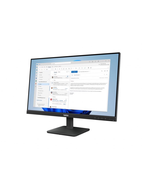 მონიტორი: Lenovo ThinkVision S24-4e 23.8" FHD IPS 100Hz 4ms VGA HDMI Black - 64B5KAT1EU