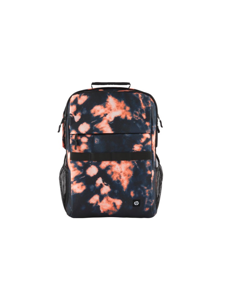 ზურგჩანთა: HP Campus XL Tie Dye 16.1" Backpack Black/Orange - 7K0E3AA