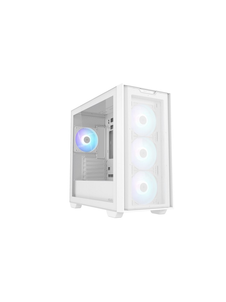 ქეისი: Asus A21 Plus 4x120mm ARGB Fans Mini Tower White - 90DC00H3-B19010