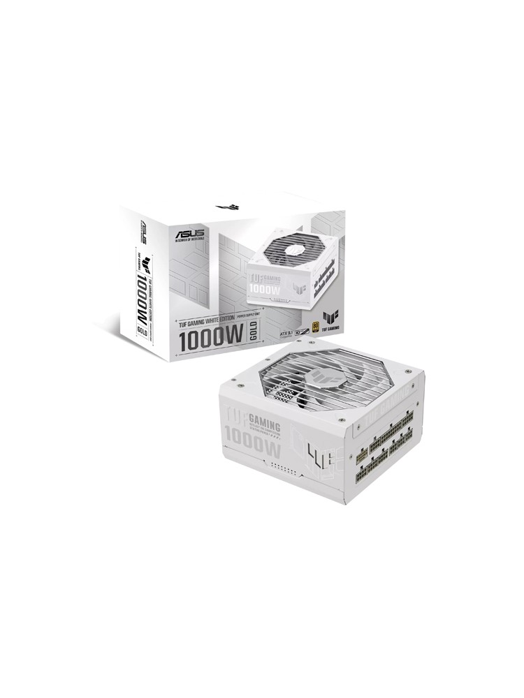 კვების ბლოკი: Asus TUF Gaming 1000W 80Plus Gold ATX 3.1 White - 90YE00S5-B0NA00