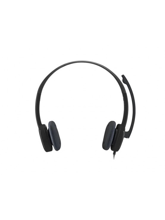 ყურსასმენი: Logitech H151 Corded Stereo Headset With Mic Black - 981-000589