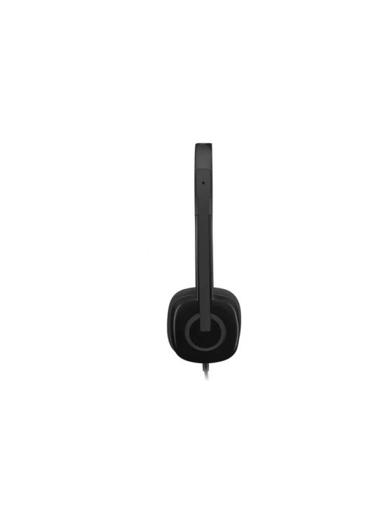ყურსასმენი: Logitech H151 Corded Stereo Headset With Mic Black - 981-000589