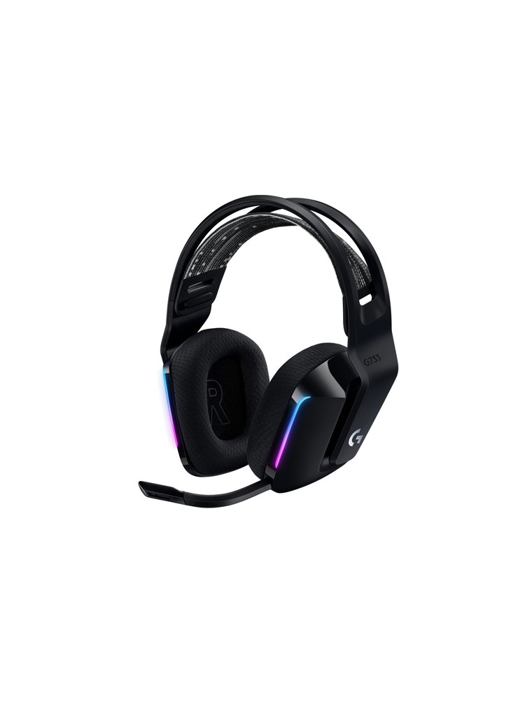 ყურსასმენი: Logitech G733 LIGHTSPEED Wireless RGB Gaming Headset Black - 981-000864