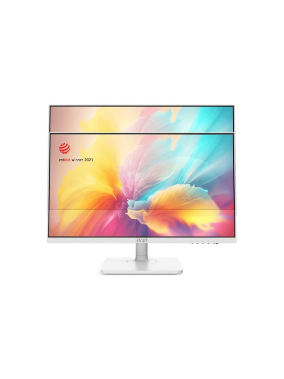 მონიტორი: MSI Modern MD2412PW 23.8" FHD IPS 100Hz 1ms HDMI USB-C Built-In Speakers White - 9S6-3PA59H-096