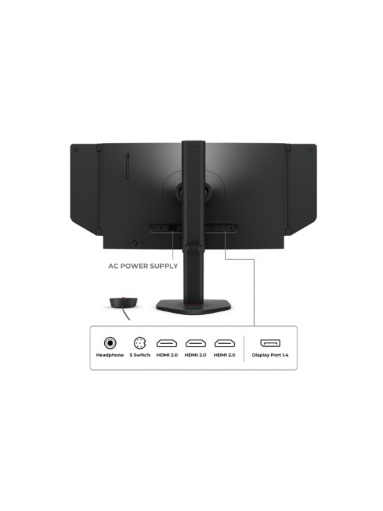 მონიტორი: BenQ ZOWIE XL2566X+ 24.1" FHD 400Hz 3xHDMI DP Black - 9H.LMRLB.QB