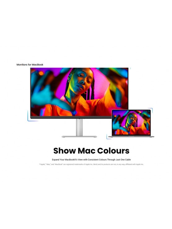 მონიტორი: BenQ MA320U for MacBook 31.5" 4K UHD 5ms 2xHDMI USB/USB-C Built-in Speaker - 9H.LMXLB.QBE