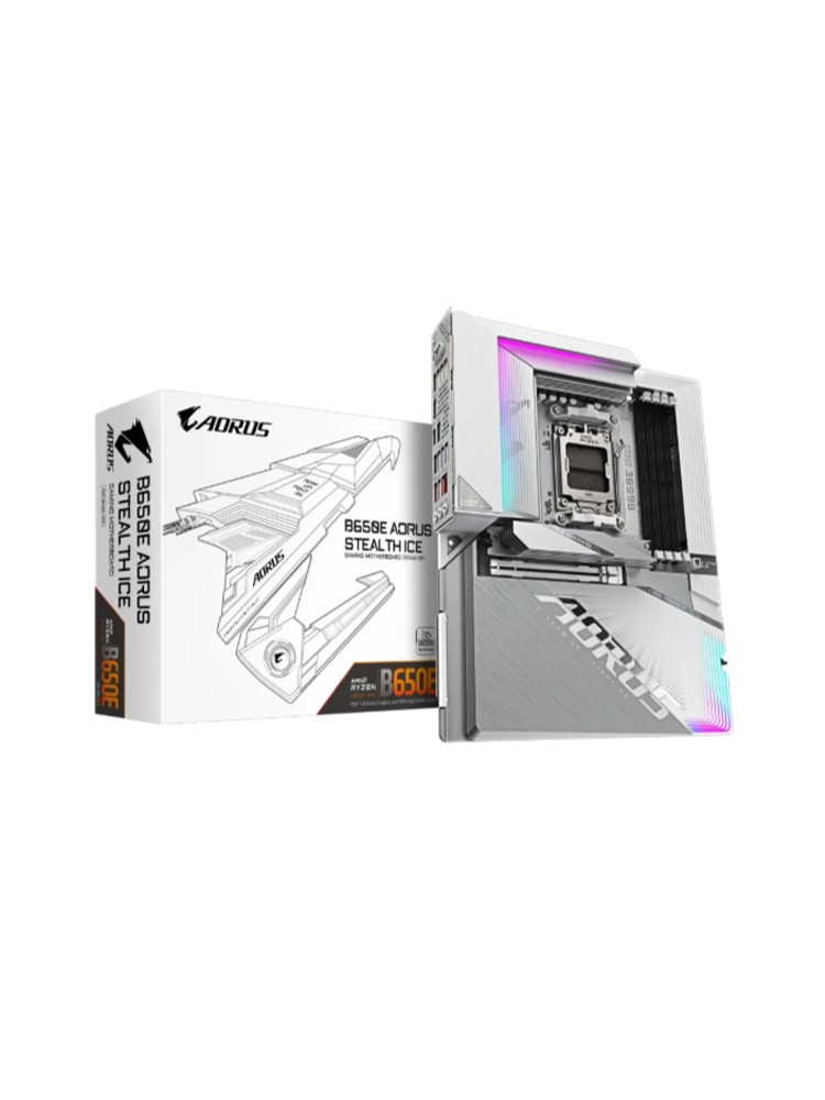 დედა დაფა: Gigabyte B650E AORUS STEALTH ICE 1.0 4DDR5 AM5 - 9MB65ESI-00-G10