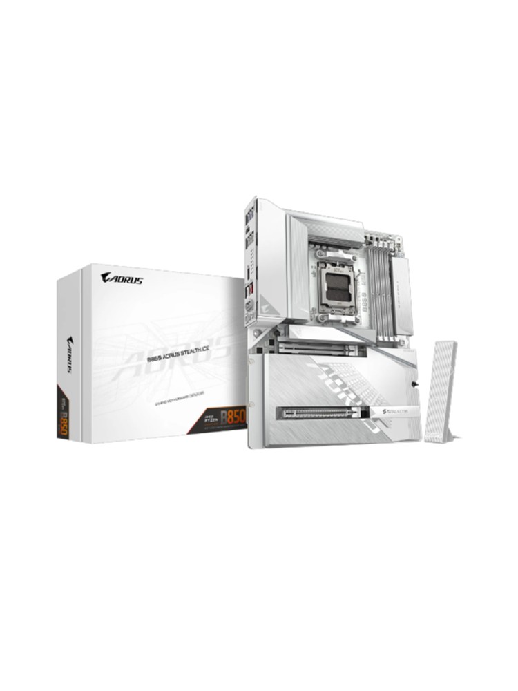 დედა დაფა: Gigabyte B850 AORUS STEALTH ICE 1.0 4DDR5 AM5 - 9MB85STLE-00-G10