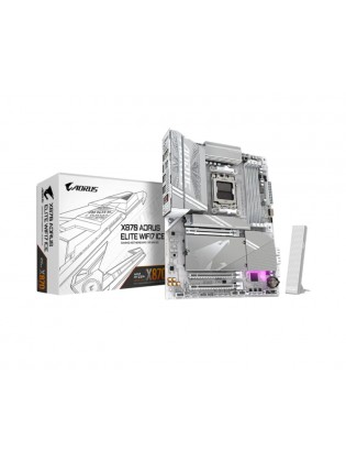 დედა დაფა: Gigabyte X870 AORUS ELITE WIFI7 ICE 1.1 4DDR5 AM5 - 9MX87ELE-00-G11