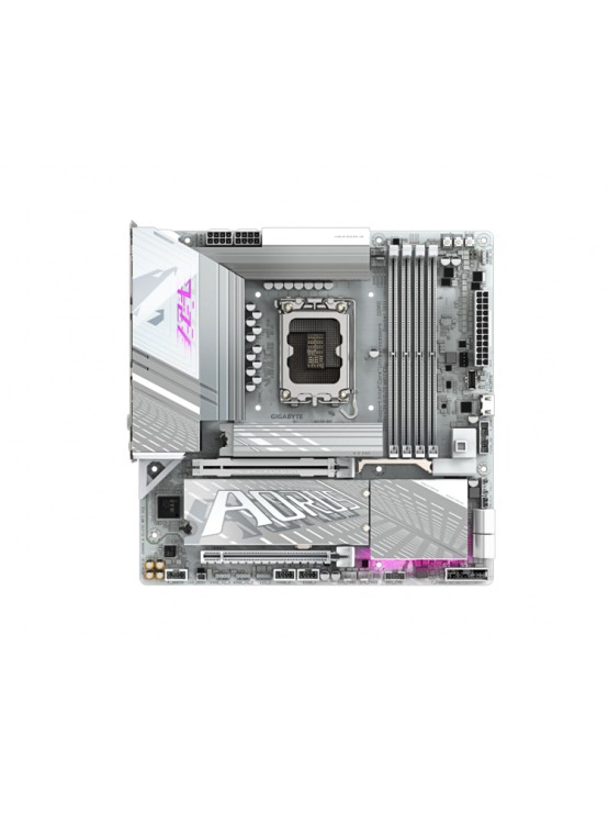 დედა დაფა: Gigabyte Z890M AORUS ELITE WIFI7 ICE 1.0 4DDR5 LGA1851 - 9MZ89ML7E-00-G10