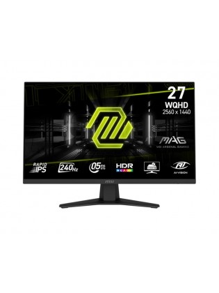 მონიტორი: MSI MAG 274QF X24 27" WQHD IPS 240Hz 0.5ms 2xHDMI DP Black - 9S6-3CE41H-052