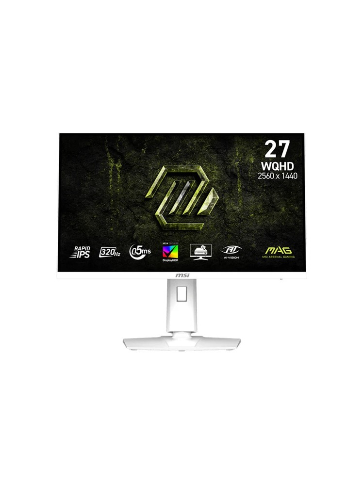 მონიტორი: MSI MAG 274QRFW X32 27" WQHD IPS 320Hz 0.5ms 2xHDMI DP White - 9S6-3CE49H-031
