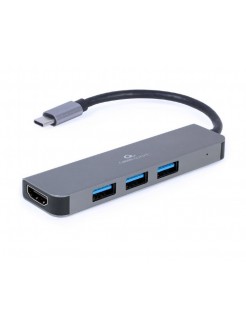 ადაპტერი: Gembird A-CM-COMBO2-01 USB Type-C 2-in-1 multi-port adapter (Hub + HDMI)