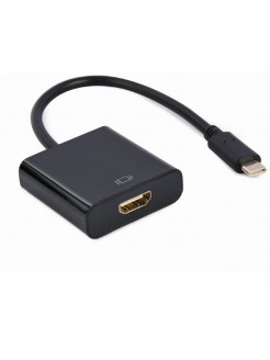 ადაპტერი: Gembird A-CM-HDMIF-04 USB Type-C to HDMI adapter 4K/60Hz 15cm Black