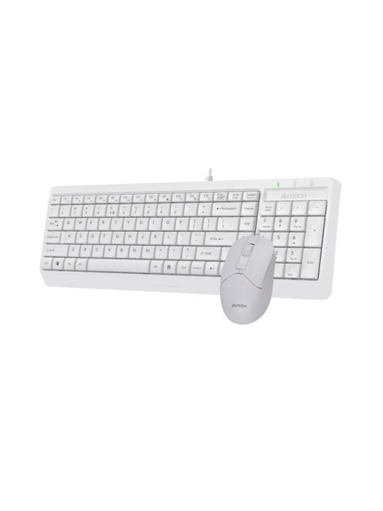 კლავიატურა-მაუსი: A4Tech Fstyler F1512 2-Section Desktop Set White