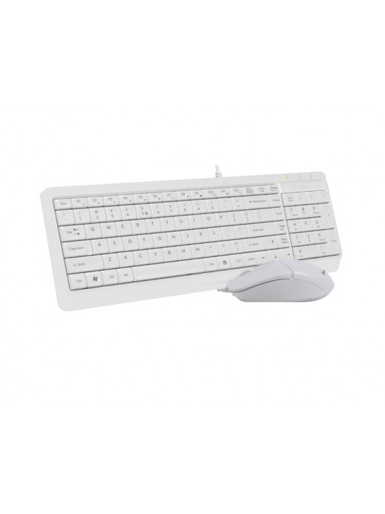 კლავიატურა-მაუსი: A4Tech Fstyler F1512 2-Section Desktop Set White