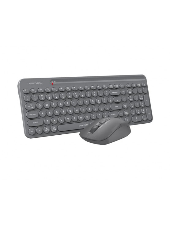 კლავიატურა-მაუსი: A4Tech Fstyler FG3300 Air2 QuietKey 2-Zone Combo Desktop Grey