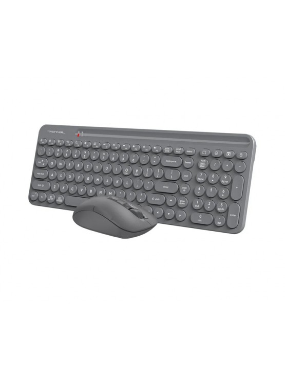 კლავიატურა-მაუსი: A4Tech Fstyler FG3300 Air2 QuietKey 2-Zone Combo Desktop Grey