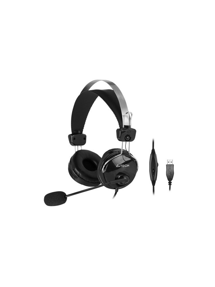 ყურსასმენი: A4Tech HU-7P ComfortFit Stereo USB Headset Black