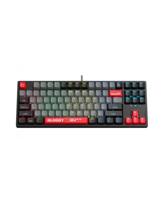 კლავიატურა: A4Tech Bloody S87 RGB Mechanical Red Plus Switch Keyboard Energy Red