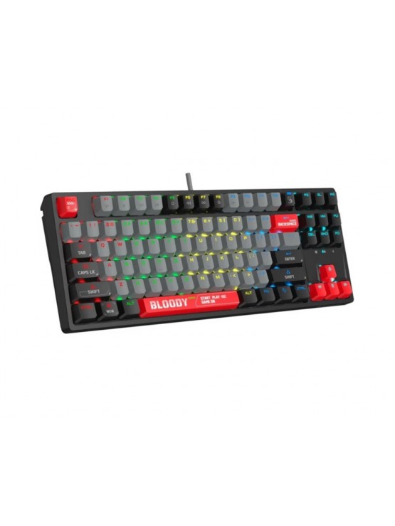 კლავიატურა: A4Tech Bloody S87 RGB Mechanical Red Plus Switch Keyboard Energy Red