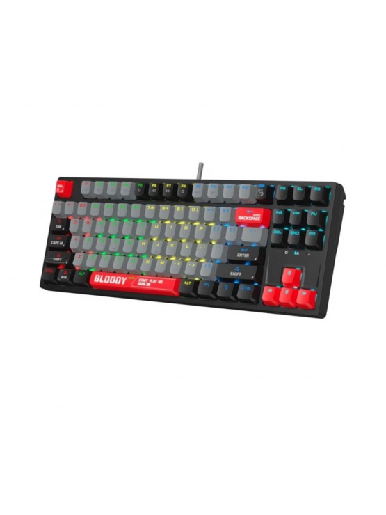 კლავიატურა: A4Tech Bloody S87 RGB Mechanical Red Plus Switch Keyboard Energy Red