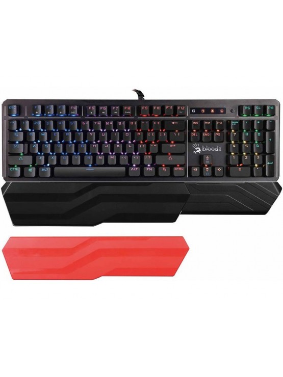 კლავიატურა: A4tech Bloody B975 LIGHT STRIKE RGB Mechanical Gaming Keyboard Brown Switch US Layout Black