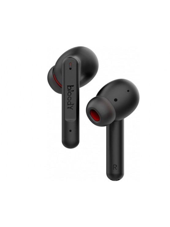 ყურსასმენი: A4tech Bloody M90 PURE BASS TWS ANC Bluetooth Gaming Earphones Black/Red