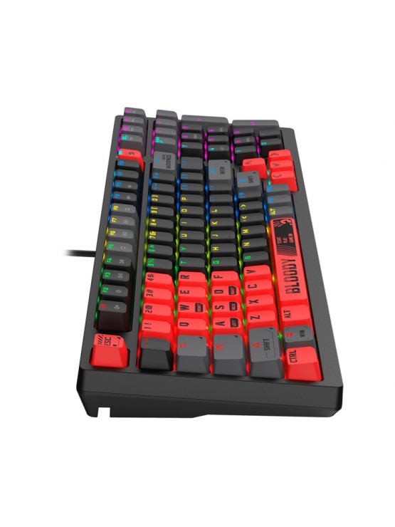 კლავიატურა: A4tech Bloody S98 RGB Mechanical Gaming Keyboard Red Switch US Layout Sports Red