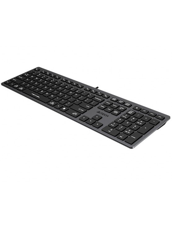 კლავიატურა: A4tech Fstyler FX50 Low Profile Scissor Switch Keyboard EN/RU Grey