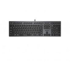 კლავიატურა: A4tech Fstyler FX50 Low Profile Scissor Switch Keyboard EN/RU Grey