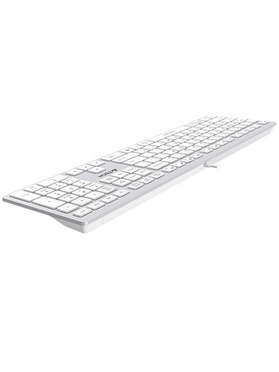კლავიატურა: A4tech Fstyler FX50 Low Profile Scissor Switch Keyboard EN/RU White
