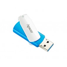 ფლეშ მეხსიერება: Apacer AH357 64GB USB 3.1 Flash Drive Blue/White - AP64GAH357U-1