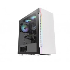 ქეისი: Thermaltake H200 TG Snow RGB 1x120mm Fan Mid Tower White - CA-1M3-00M6WN-00