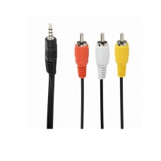 აუდიო კაბელი: Gembird CCA-4P2R-2M 3.5 mm 4-pin to RCA audio-video cable 2m