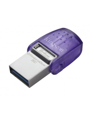 ფლეშ მეხსიერება: Kingston DataTraveler microDuo 3C 64GB USB3.2 - DTDUO3CG3/64GB