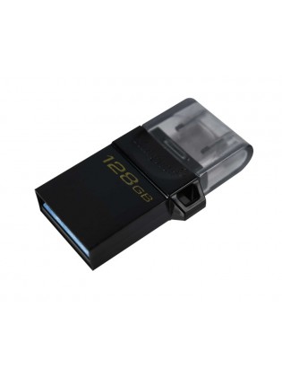 ფლეშ მეხსიერება: Kingston DataTraveler microDuo3 G2 128GB USB3.2 Black - DTDUO3G2/128GB