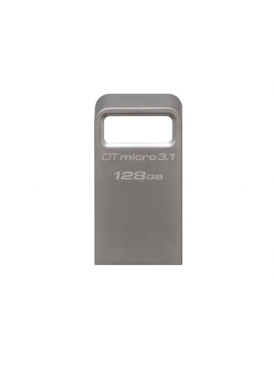 ფლეშ მეხსიერება: Kingston DataTraveler micro 128GB USB3.1 Metal Silver - DTMC3/128GB