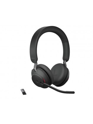 ყურსასმენი: Jabra Evolve2 65 Link380a MS Stereo Wireless Headset Black - 26599-999-999