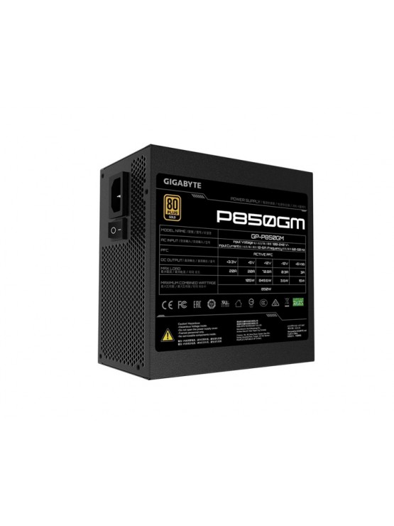 კვების ბლოკი: Gigabyte GP-P850GM 850W 80 Plus Gold Modular Power Supply