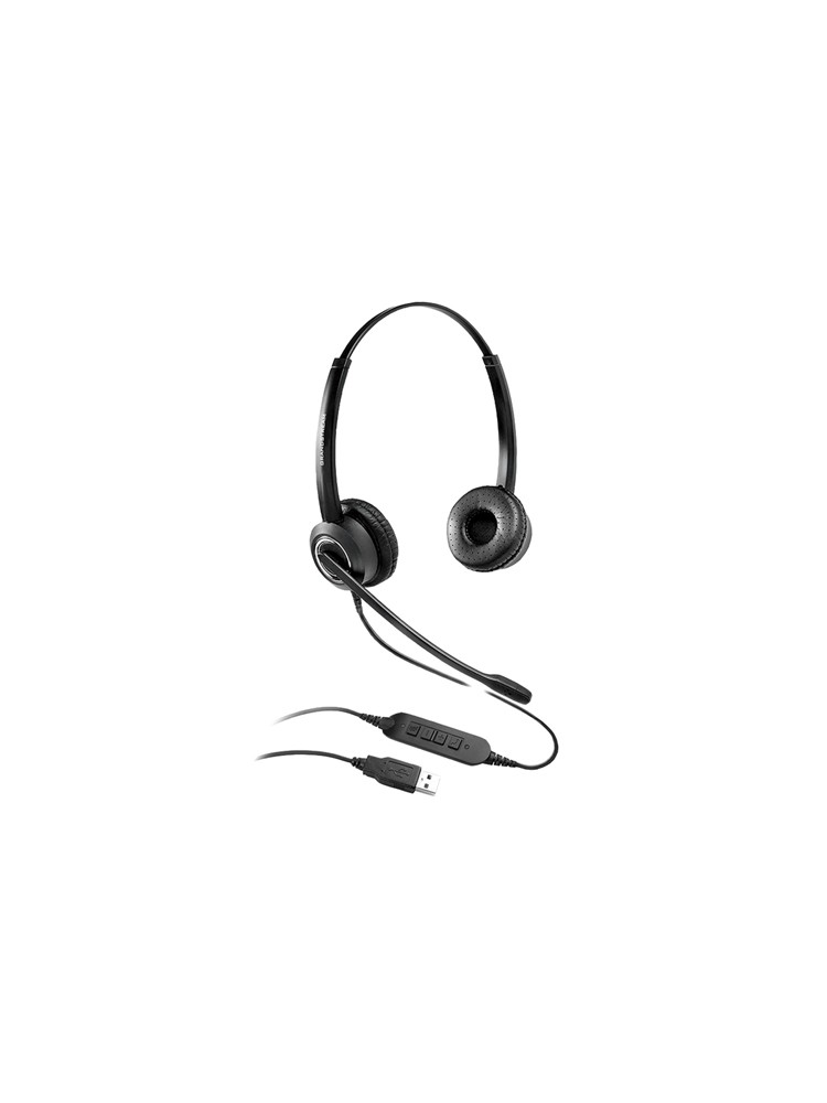 ყურსასმენი: Grandstream GUV3000 HD USB Headset With Mic Black