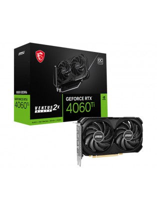 ვიდეო დაფა: MSI GeForce RTX4060 Ti VENTUS 2X BLACK 8G OC 8GB 128-bit GDDR6