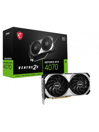 ვიდეო დაფა: MSI GeForce RTX4070 VENTUS 2X 12G OC 12GB 192-bit GDDR6X