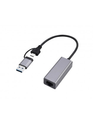 ადაპტერი: Gembird A-USB3AC-LAN2G-01 USB 2.5G Gigabit Network Adapter Space Grey