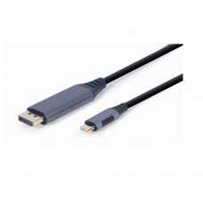 კაბელი: Gembird CC-USB3C-DPF-01-6 USB Type-C to DisplayPort Adapter cable 1.8 m