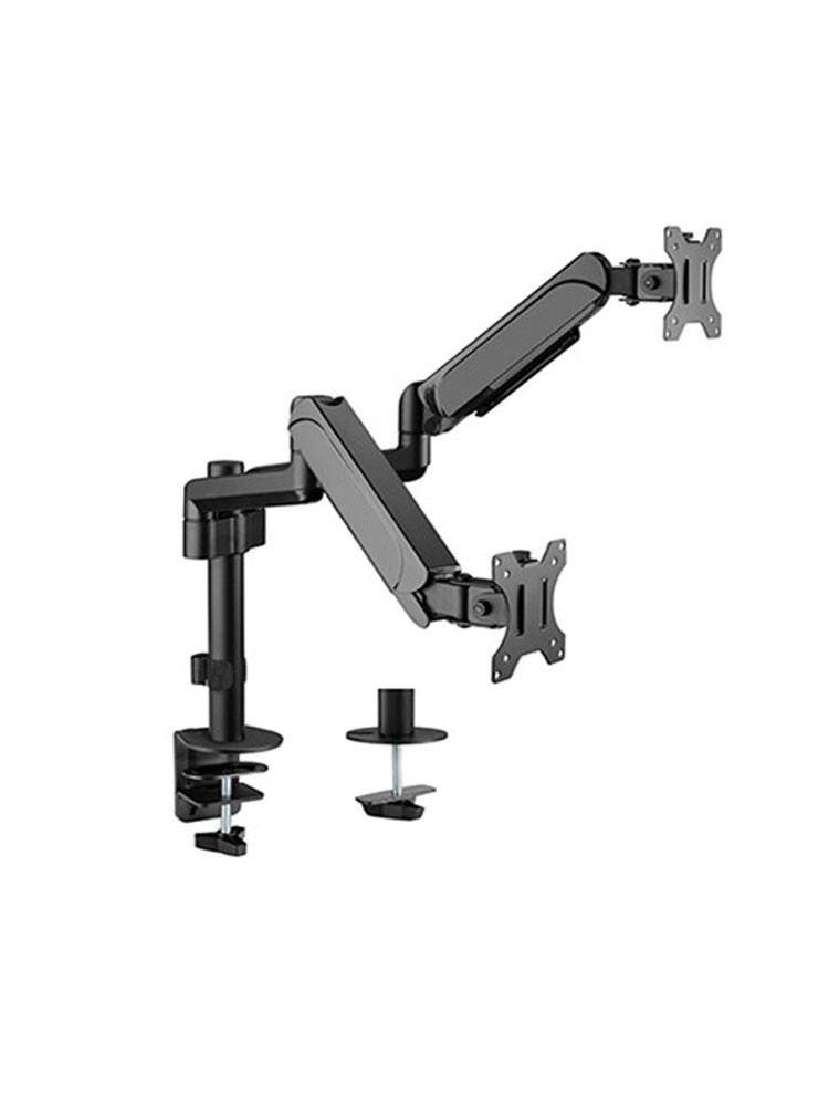 მონიტორის საკიდი: Gembird MA-DA2P-01 Adjustable desk 2-display mounting arm 17"-32"