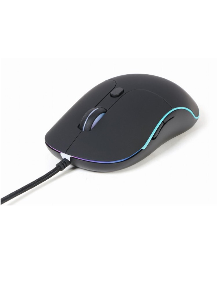 მაუსი: Gembird MUS-UL-02 Illuminated large size Wired USB Mouse Black